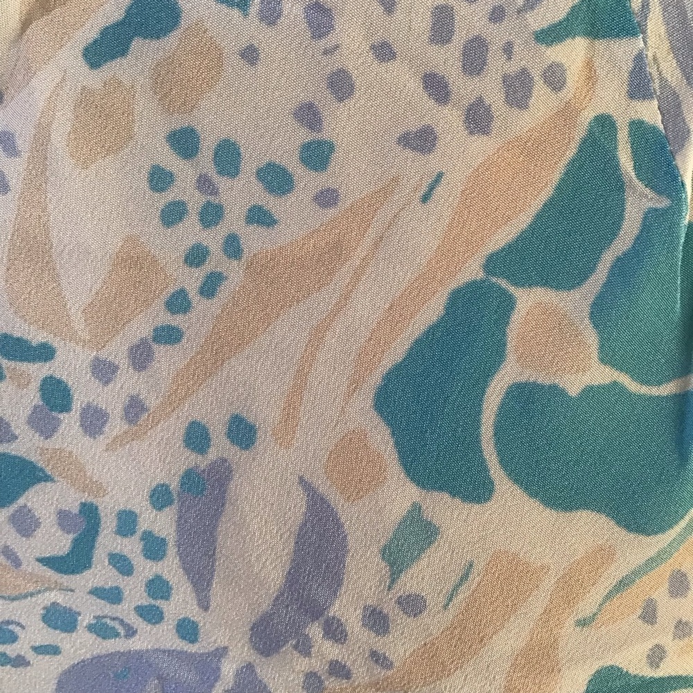 RIXO Light Blue Floral Halter Slip Dress - Picture 6 of 8